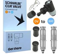 Schwalbe Bicicletta Tubo Clik Valvola Klick Scv Sistema Sv Av Dv Adattatore