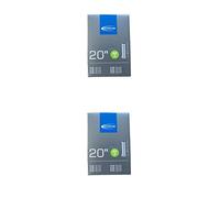 Schwalbe Bicycle Inner Tube 40-62/406, AV7 NR.7 AV 20 x 1.75-2.50 Pack of 2