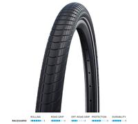 Schwalbe Big Apple HS 430 - Copertone nero RaceGuard, 16-20 20 x 2,00 (50-406)
