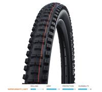 Schwalbe Big Betty, Pneumatico da Bici Unisex-Adult, Nero, Taglia Unica
