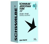 Schwalbe Camera D´aria Aerothan Scv17-ae 28´´ Click Dunlop Translucent Amber / Light Grey