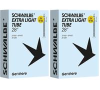 Schwalbe Camera d'aria SV15-EL EXTRA Light 23/28-622/630 IB Black 80 mm