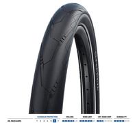Schwalbe Cop.SW 700x38 (40-622) Super Moto RACEGU Perf. RIG, Pneumatico Unisex-A