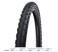 Schwalbe Cruiser Plus, Pneumatici per Bicicletta Unisex Adulto, Nero, Taglia Uni