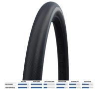 Schwalbe G-One Speed Performance 30-622 - Pneumatico pieghevole RaceGuard Nero 7