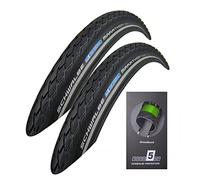 Schwalbe Marathon 37-590 - 2 pneumatici GreenGuard 26 x 1 3/8 per bicicletta