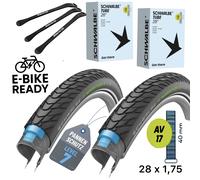 Schwalbe Marathon E-Plus 28" x 1,75" Tubes Ebike Ventil Set Clik Valve SVC AV17
