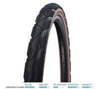 Schwalbe Marathon Efficiency Super Race V-Guard Folding Tyre Taglia unica Nero