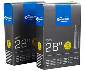 Schwalbe SV15 SV 15, camera d'aria per bici da corsa, lunghezza extra lunga, 60 mm, 700 x 18-28 C B067