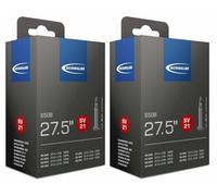 Schwalbe SV21 650B - Camera d'aria con valvola Presta, 27,5 x 1,5/2,1 cm (40/62-584), confezione da 2