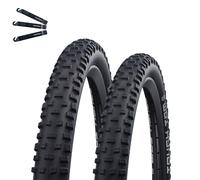 Schwalbe Tough Tom - 2 pneumatici per bicicletta Active Line K-Guard, colore nero, 57-622 (29 x 2,25), con leva per pneumatici maxxi4you