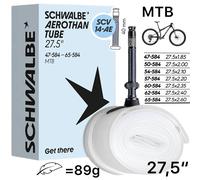 Schwalbe Tubo 27,5" Aerothan MTB Clik Valve 40mm Nero 1,85-2,6