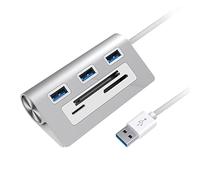 Schwamm 1 Pezzo 3 Porte USB 3.0 con Lettore di Schede TF/Multi USB Splitter Lettore di Schede USB per Windows PC Portatile