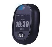 Schwamm 4G GPS Tracking Ciondolo V45 per Bambini Anziani Mini GPS Personal Tracker Allarme Parlando Orologio Impermeabile (nero)