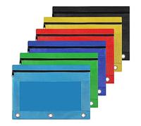 Schwamm Astuccio per matite in tessuto da 6 pezzi, custodia di rilegatura resistente e resistente, con finestra trasparente