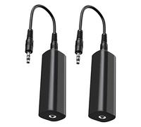 Schwamm Filtro del Rumore Isolatore Loop di Massa per Autoradio/SteReo Domestico, Isolatore di Rumore Loop di Massa 2 Pezzi con Cavi Audio 3,5 Mm