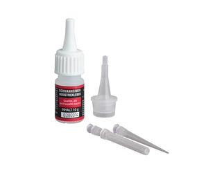 SCHWANHEIMER Set di colla industriale - Pratico set di colla industriale e punta a goccia - adatto per plexiglass, pietre di vetro, perle, metallo, ecc. - 3 pezzi - C345653
