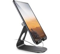 (schwarz) Adjustable Tablet Stand by Lamicall - Universal Holder for iPad Pro, iPad Air, Mini, and Nintendo Devices