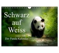 Schwarz auf Weiß - Der Panda-Kalender (Wandkalender 2027 DIN A4 quer), CALVENDO