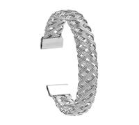 Schwarze Armbanduhr New Exaggerated European And American Bracelet Women's Trendy Weaving Alloy Hip Hop Handmade Jewelry Perlen Für Armband (Silver, One Size)