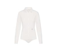 Schwarze Rose Bodybluse Langarm slim fit uni bügelfrei, Camicetta donna, Bianco (01), 44 CM (Talla produttore: 44 CM)