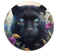 Schwarzer Leopard, 1000-teiliges Puzzle, Kartonpuzzle für Erwachsene, spannende Aktivität für den Spieleabend mit der Familie, 1000 Teile (67,5x67,5cm)