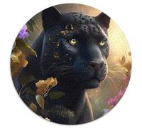 Schwarzer Leopard Puzzle für Erwachsene, 1000 Teile, Puzzles für Erwachsene, anspruchsvolle DIY-Kunst für Enthusiasten, perfektes Geschenk zur Entspannung, 1000 Teile (67,5x67,5cm)