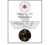 Schwarzer Té Kaisertraum 1.5 KG China Ceylon Blend Con Orangenstücken Ringelblu