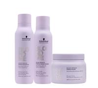 Schwarzkopf BlondMe Bond Repair Purple Shampoo 300ml Conditioner 250ml Mask 200m