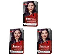 Schwarzkopf, Brillance Colorazione Permanente Intensiva, Tinta per Capelli, Crema Colorante con Balsamo Nutriente Diamond Shine, Tonalità 888 Viola Londra (Confezione da 3)