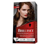 Schwarzkopf, Brillance Colorazione Permanente, Tinta per Capelli, Crema Colorante Intensiva con Balsamo Nutriente Diamond Shine, Copertura dei Capelli Bianchi, Tonalità 862 Castano Chiaro