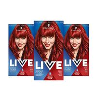 Schwarzkopf Colorazione intensa dei capelli dal vivo, tinta permanente per capelli rossi, 35 tonalità rosse, confezione da 3