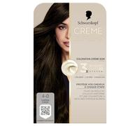Schwarzkopf - Colorazione permanente - Creme Supreme - Risultato Colore Uniforme - Colorazione Crema Cura - Pre-Serum - Colorazione - Maschera Cura - Copertura 100% Capelli Bianchi - 4-0 - Gatain