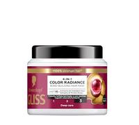 Schwarzkopf Gliss 4-in-1 Color Radiance Maschera Bond-Building per Capelli 400ml, Maschera capelli con HAPTIQ System ed Estratto di Mirtillo Rosso, Trattamento capelli colorati e schiariti