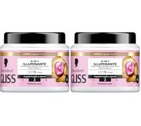 Schwarzkopf Gliss 4-in-1 Illuminante Maschera Bond-Building per Capelli, 400ml (Confezione da 2)