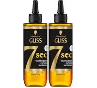 Schwarzkopf Gliss 7 Sec Trattamento Express Nutriente 200ml, Trattamento capelli con HAPTIQ System e Olio di Marula, Prodotti per capelli fragili e danneggiati (Confezione da 2)