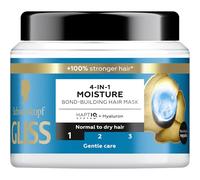 Schwarzkopf Gliss Aqua Revive Hair Mask 4 in 1 Moisture, Normal to Dry Hair, Gentle Care, 400 ml, confezione da 1