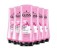 Schwarzkopf Gliss Liquid Silk Gloss Conditioner 200 ml - Confezione da 6
