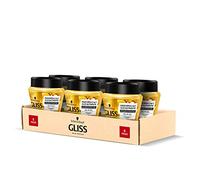 Schwarzkopf Gliss Maschera 2in1 Olio Nutriente, Nutrimento Intenso, per Capelli Fragili e Sfibrati, con Acido Oleico e Olio di Marula, Confezione da 6 pezzi x 300 ml