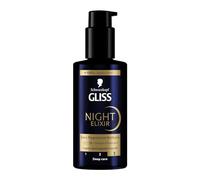 Schwarzkopf Gliss Night Elixir Siero capelli, 100ml | Con HAPTIQ System ed Estratto di Perla Nera, Per capelli danneggiati e secchi, Effetto rigenerante durante la notte