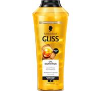 Schwarzkopf Gliss Oil Nutritive Shampoo Nutriente 400ml, Shampoo nutriente arricchito con Omega 9 e Olio di Marula, Prodotti per capelli fragili e danneggiati