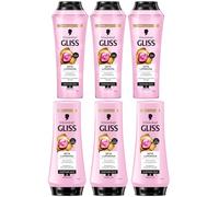Schwarzkopf Gliss Seta Luminosa, 3 Shampoo 3 Balsamo illuminante e protettivo con Ceramidi e Seta, Prodotti per capelli fragili,spenti e opachi leviga la superficie dei capelli. 6 confezioni da 250ml