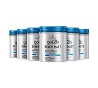 Schwarzkopf Got2b Beach Matt Texturising Matt Paste, tenuta media, senza silicone, 100 ml, confezione da 6
