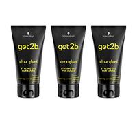 Schwarzkopf Got2b Gel Styling Ultra Incollato per Bordi 150 ml, Confezione da 3