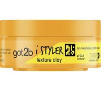 Schwarzkopf got2b iStyler, argilla per capelli a lunga durata, senza residui bianchi, senza silicone, finitura opaca, 75 ml