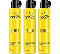 Schwarzkopf got2b Glued Blasting Freeze Spray, 300 ml, confezione da 3