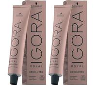 Schwarzkopf Igora Royal Absolutes Age Blend - Colore per capelli, 7-560 Biondo Mitteblond Gold Cioccolato, 60 ml (Confezione da 2)