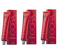 Schwarzkopf, Igora Royal, tintura per capelli in crema, colore 7-0, 3 tubetti da 60 ml (etichetta in lingua italiana non garantita)