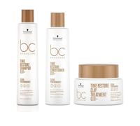 SCHWARZKOPF Kit BC Bonacure Time Restore Shampoo 250ml + Conditioner 200ml + Ma
