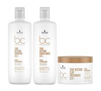 SCHWARZKOPF Kit BC Bonacure Time Retsore Shampoo + Conditioner 1000ml + Mask 50